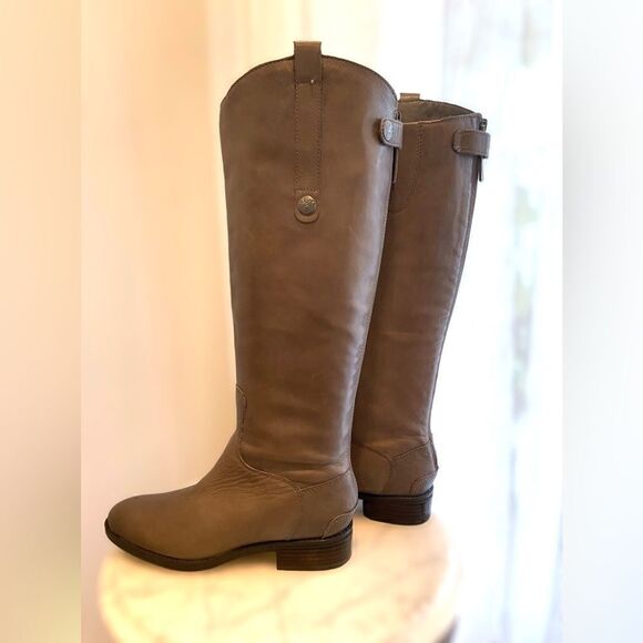 Sam Edelman Grey Penny Riding Boots Size 5.5M - Picture 9 of 16